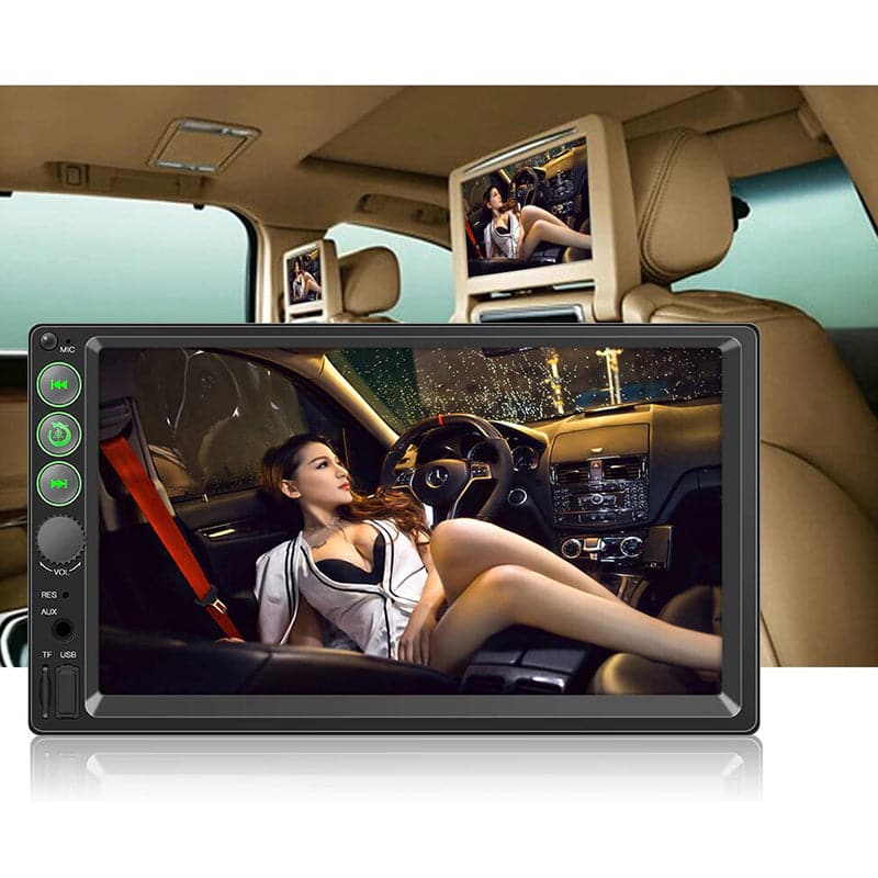 Radio Doble Din Para Auto Con Pantalla Led Touch Y Control Remoto