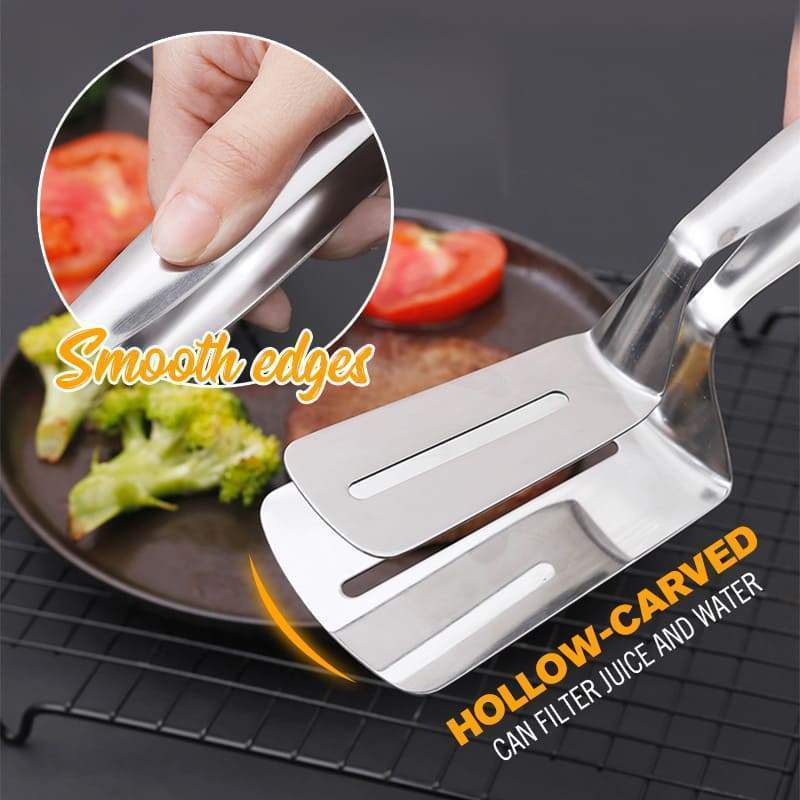 PINZA PARA BARBACOA Y COCINA 3 EN 1 DE ACERO INOXIDABLE