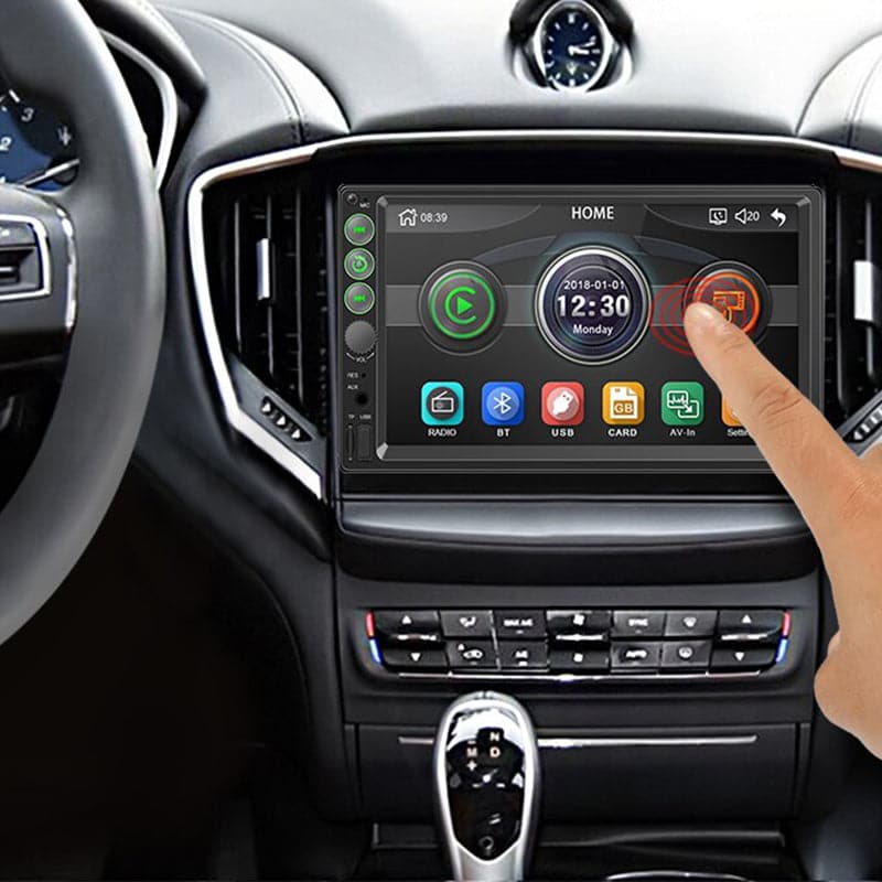 Radio Doble Din Para Auto Con Pantalla Led Touch Y Control Remoto