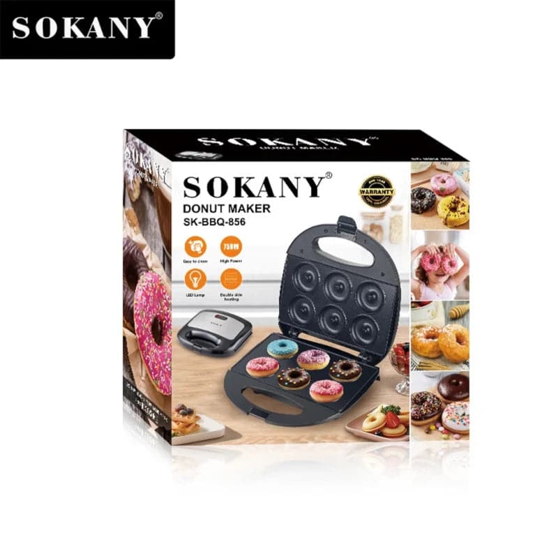 Máquina de mini donas 6 puestos Sokany