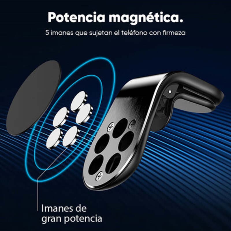 Soporte Magnético de Metal para Teléfono